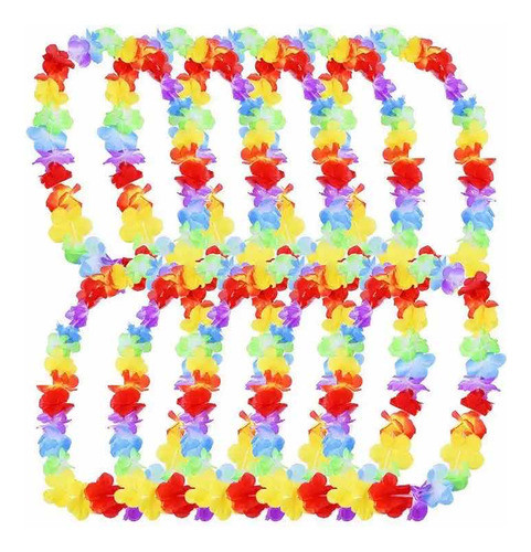 Guirnalda Collar Luces Led Flores Fiesta Carnaval X 12 1