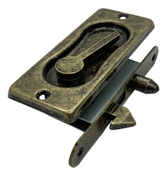 Fecho Janela De Correr (bico De Papagaio) 4 Cm - Ouro Velho 1 Fecho Janela De Correr (bico De Papagaio) 4 Cm - Ouro Velho 1