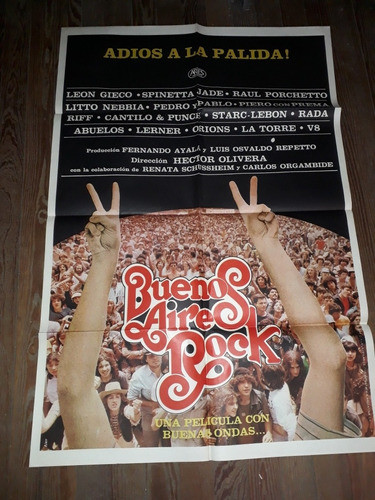 Buenos Aires Rock Afiche Cine Héctor Olivera Spinetta Nebbia 1