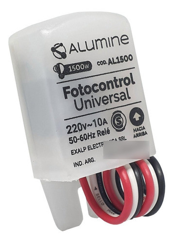 Fotocelula Fotocontrol Alumine Universal 1500 W 3 Cables 1