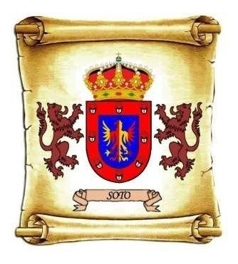 Soto - Escudo Del Apellido - Heráldica - Lámina 45x30 Cm. 1