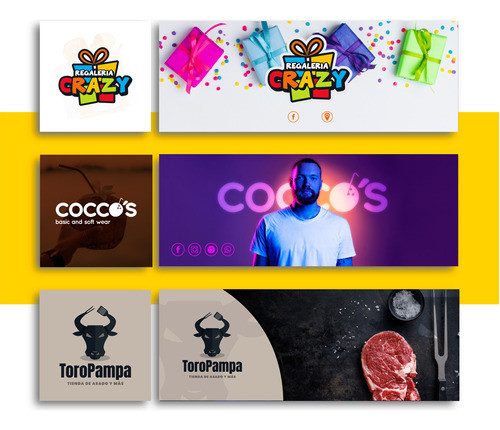Combo 4 - Logotipo + Perfil + Portada Redes Sociales | Diseñ 1