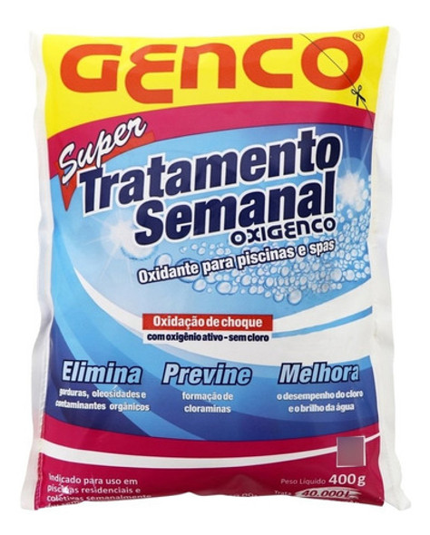 Supertratamento Semanal Oxigenco Para Piscina Genco 400g 0