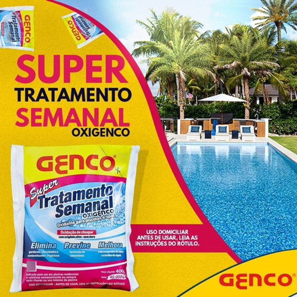 Supertratamento Semanal Oxigenco Para Piscina Genco 400g 1