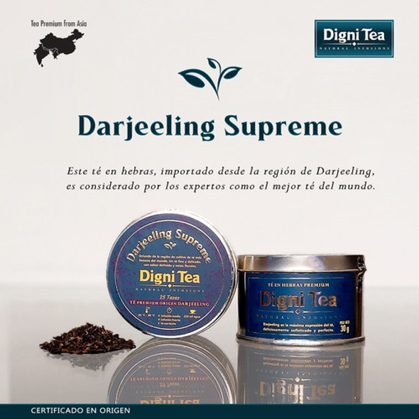 Té En Hebras Darjeeling Supreme - Digni Tea - Lata X 30 Gr 0 Té En Hebras Darjeeling Supreme - Digni Tea - Lata X 30 Gr 0