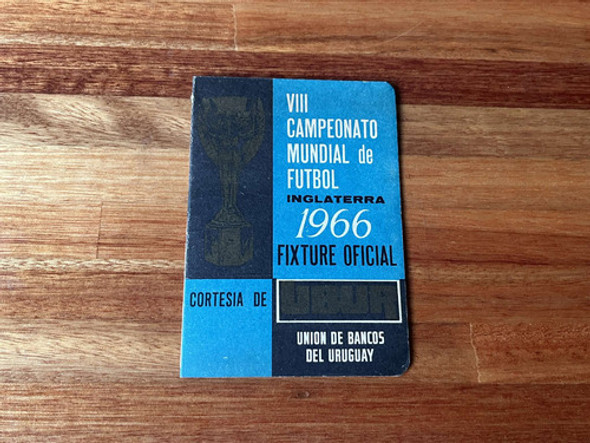 Fixture Mundial Futbol Inglaterra 1966 Excelente Estado 0