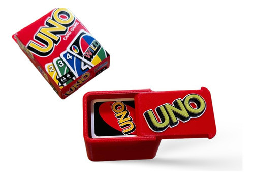 Caja Deck Box Platica Para Juego De Cartas Uno/ Dos 0