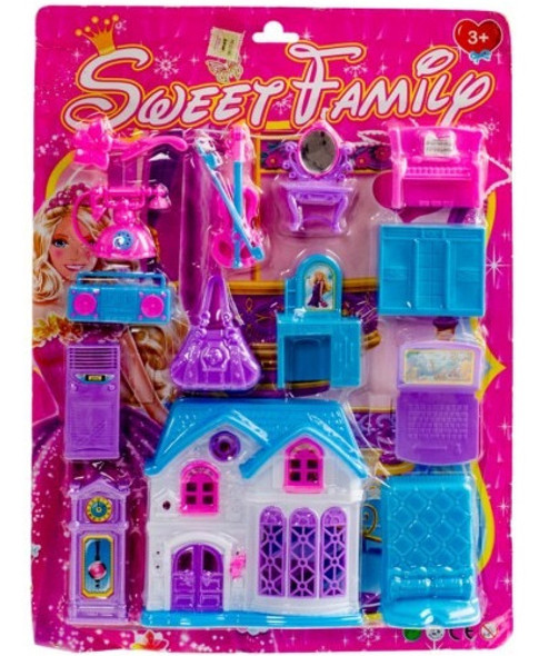 Casita Mini Juguete Con Muñecos Y Muebles  Palermo V Lopez 0 Casita Mini Juguete Con Muñecos Y Muebles  Palermo V Lopez 0