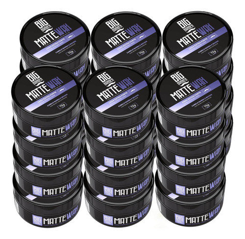 Cera Modeladora Matte Wax Big Barber 75g Pasta Atacado 24 0