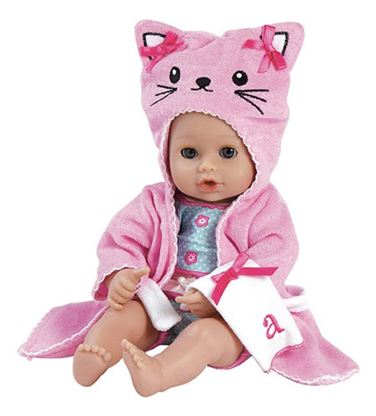 Adora Bathtime Kitty, Muñeca Lavable De 13 Pulgadas Con Oj. 0