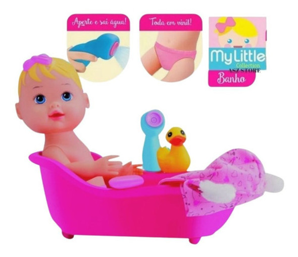 Muñeca My Little Collection Con Bañera Universo Binario 1