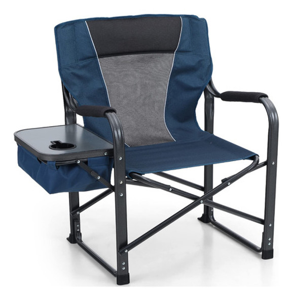 Alpha Camp Silla De Director Plegable Para Acampar Con Mesa. 0