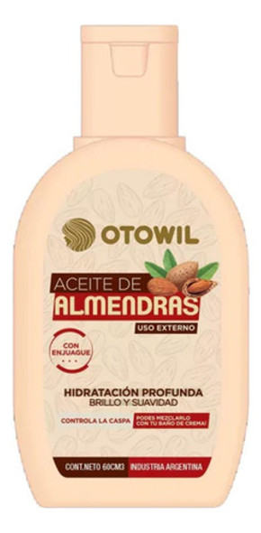 Pack Aceite De Almendras Otowil Hidratación Profunda 1 Pack Aceite De Almendras Otowil Hidratación Profunda 1