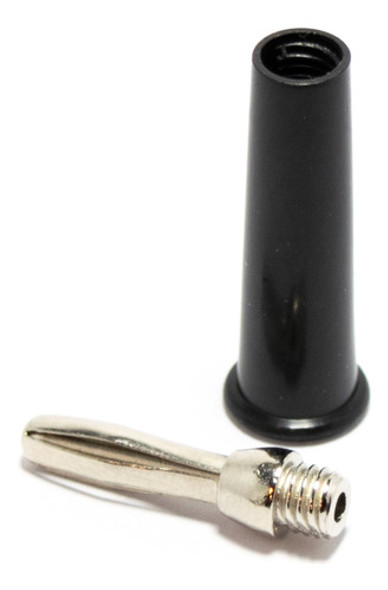 Ficha Plug Conector Banana Macho Negro X5 Unidades 1