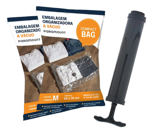 Kit 2 Bolsas Al Vacio Para Guardar Ropa 50 X 70 Cm + Bomba 0 Kit 2 Bolsas Al Vacio Para Guardar Ropa 50 X 70 Cm + Bomba 0