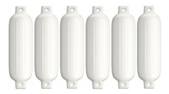 Defensa Náutica G4 17x 59 Cm Branca Inflável Barco - 6 Un 0