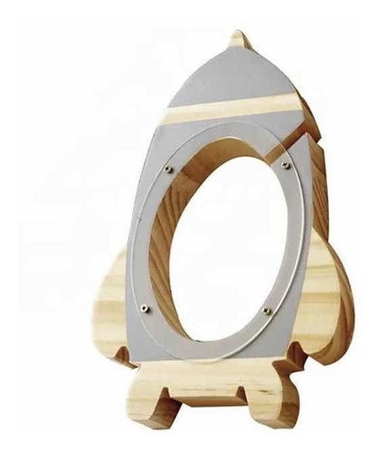 Alcancia En Madera Cohete Lab. Home 0