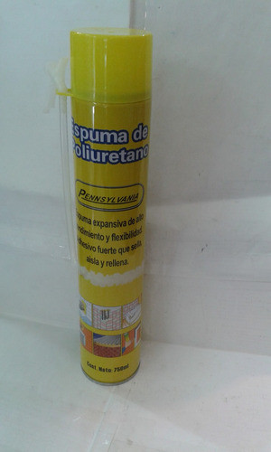 Espuma De Poliuretano Pensilvania 750cc Rendimiento Garantia 1