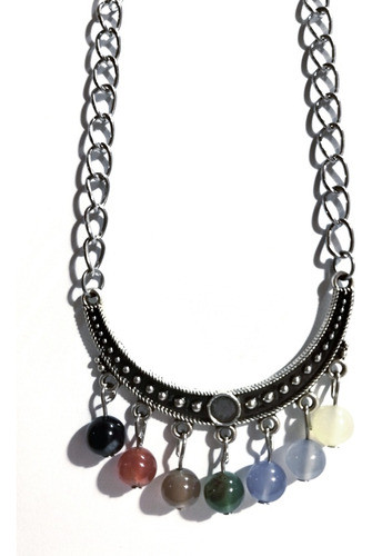 Collar 7 Chakras De Ágatas Piedras Naturales Estuche Regalo 1
