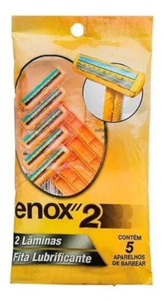 Kit C/240 Aparelho De Barbear Enox 2 Laminas Descartável 1 Kit C/240 Aparelho De Barbear Enox 2 Laminas Descartável 1