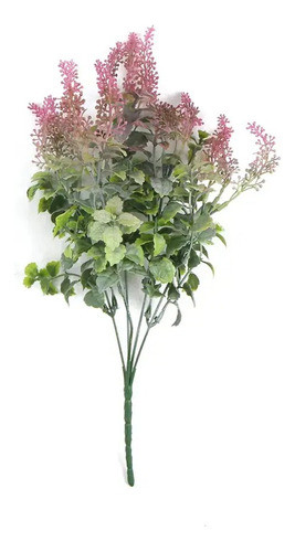 Ramo Artificial Vara Green And Red Plantas Decoracion 0