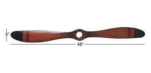 Deco 79 Wood Airplane Prop 48 Por 5 Pulgadas 1