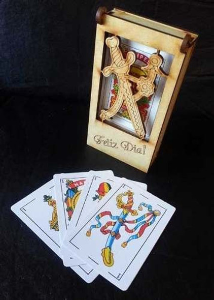30 Cajas Souvenirs Truco Naipes Chin Chon Madera Fibrofacil 1