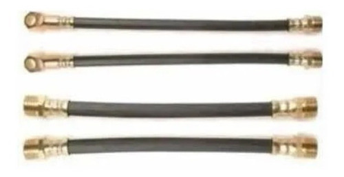 Kit X4 Flexibles De Freno Fiat 600 Delanteros Y Traseros 0