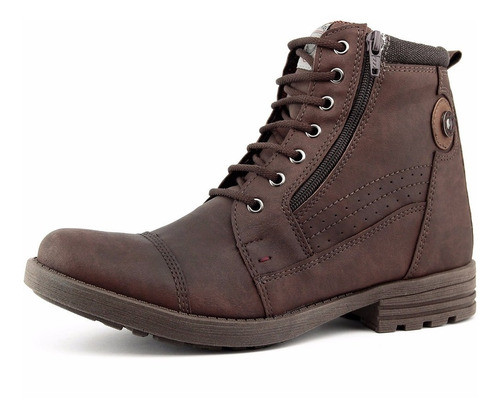 Bota Casual Masculina Café  Esporte Camping Acampamento 1