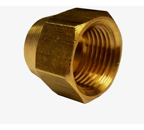Tuerca Ciega De Bronce 1/8 X 10 Unidades 1