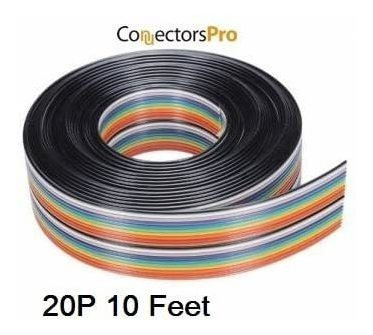 Pc Accessories - Connectors Pro 10 Feet Idc 20p Rainbow Flat 1