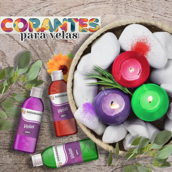 Corante Líquido Marrom Saramanil Velas Anilina A Óleo 100ml 1 Corante Líquido Marrom Saramanil Velas Anilina A Óleo 100ml 1