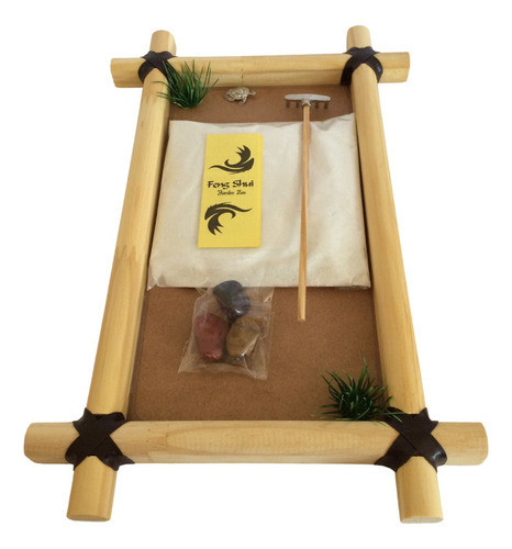 Jardim Zen Feng Shui Retangular Madeira Clara G - Me5895 1