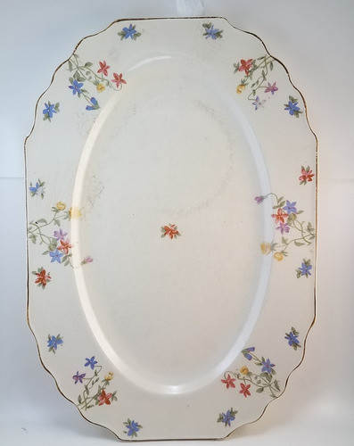 Antigua Porcelana Bandeja Inglesa Staffordshire Myott 1930 0