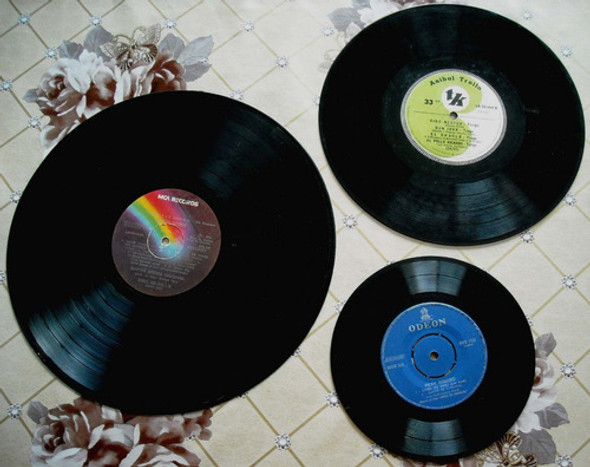 X10 Discos Para Decoración Vinilo Pasta Grandes Y Chicos X10 0