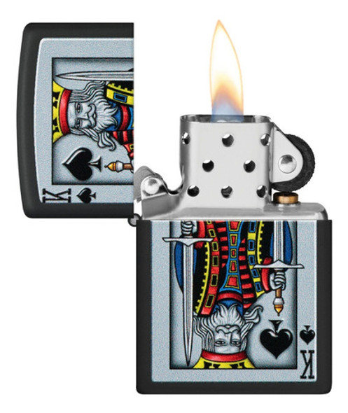 Encendedor Zippo King Of Spade Design 48488 Original 1