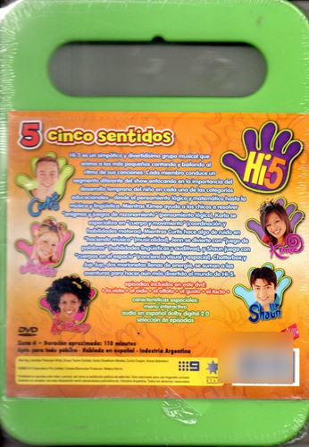 Hi-5 5 Cinco Sentidos - Dvd Nuevo Original Cerrado - Mcbmi 1