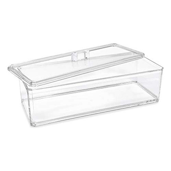 Caja Acrilica Organizadora Con Tapa Isaac Jacobs 228x8x62mm 1