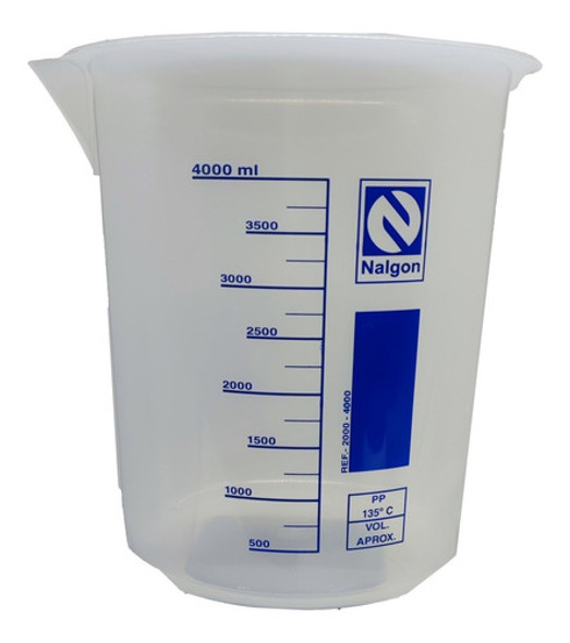 Becker Bequer Cap 4000 Ml Em Poli Autoclavavel 0