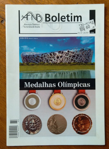 Boletim Afnb 60 2008 / Medalhas Olímpicas Máximo Postal. 0