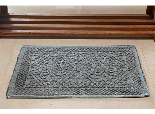 Tapete Vermont 0,40 X 0,60 Des 003 Cinza Niazitex 0