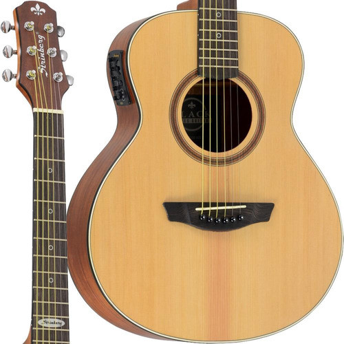 Violão Mini Jumbo Strinberg Sm200 Ns Natural+capa Acolchoada 1