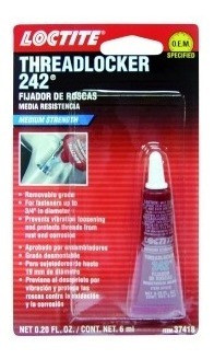 Traba-roscas,uso.gral,resist.med,tor3/4 . 6ml Loctite 24 0