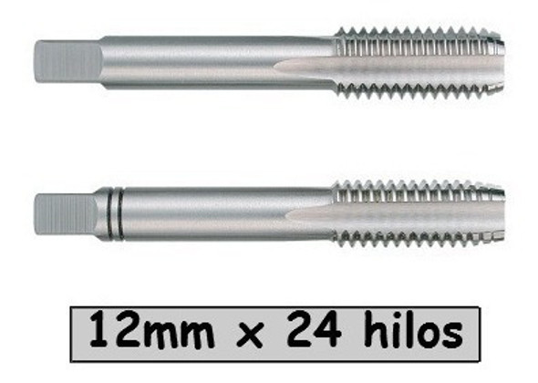 Juego De 2 Piezas De Macho 12mm X 24 Hilos Codigo M1224 0