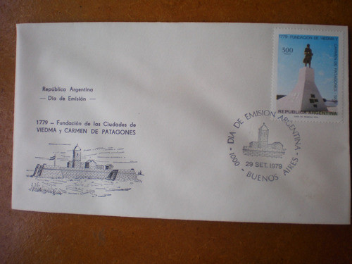 Sello Postal 200 Aniversario Viedma Y Carmen De Patagones 0