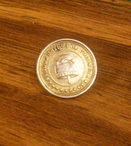 Moneda Antigua Boton Militar Estados Unidos De Colombia 0