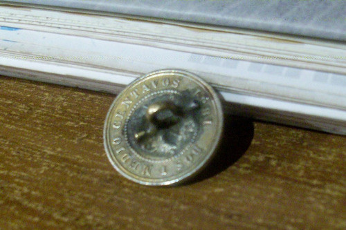 Moneda Antigua Boton Militar Estados Unidos De Colombia 1