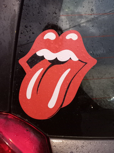 Calco Sticker Pegotín Lengua Rolling Stones 1