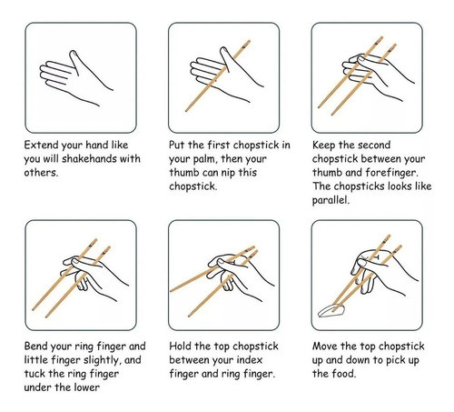 Palitos Palillos Chinos Sushi Acero X 5 Pares Zona Obelisco 1