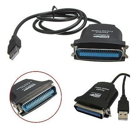 Nuevo Usb A Paralelo Ieee 1284 36 Pines Adaptador De Cable D 1